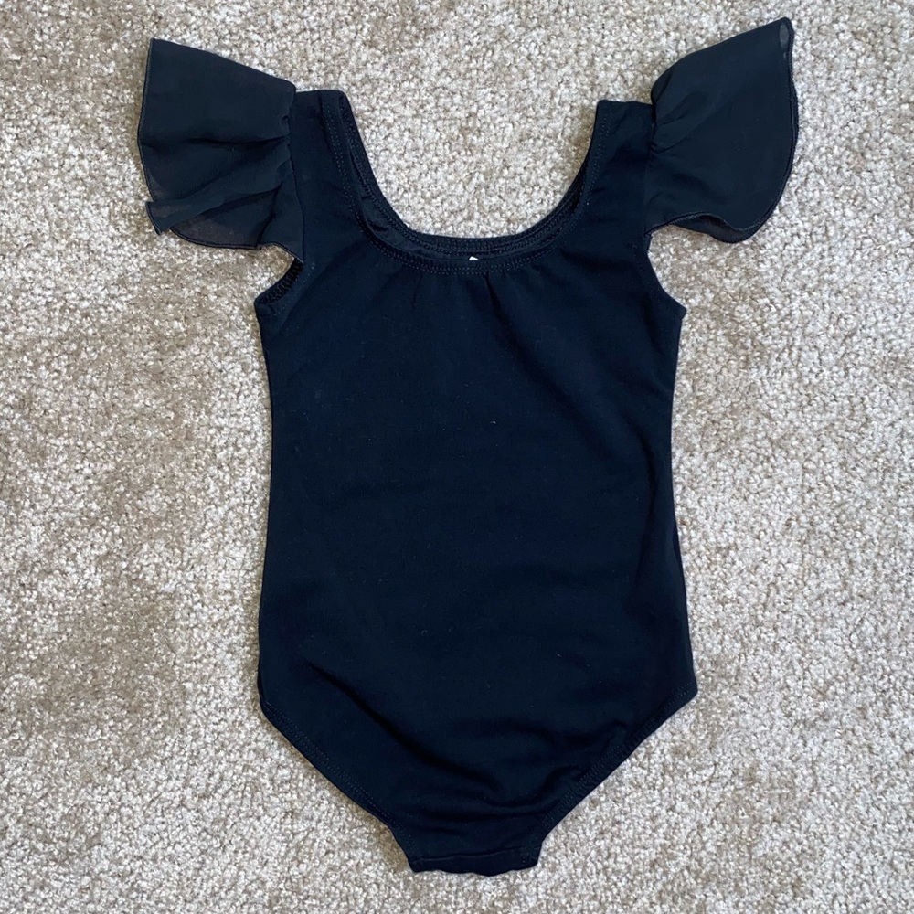 Toddler girl black Leotard / bodysuit/ one piece 2t